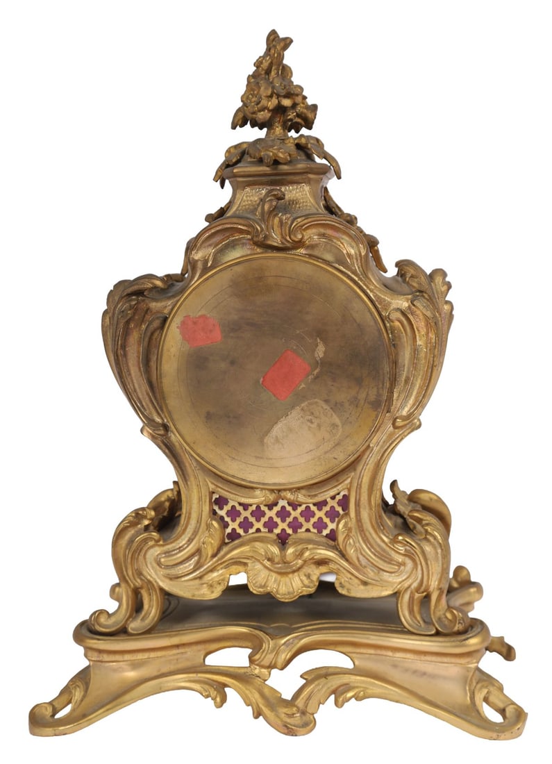19TH-CENTURY ORMOLU MANTEL CLOCK - 4