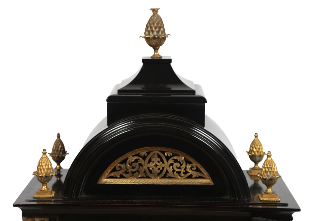 19TH-CENTURY EBONISED BRACKET CLOCK - 4