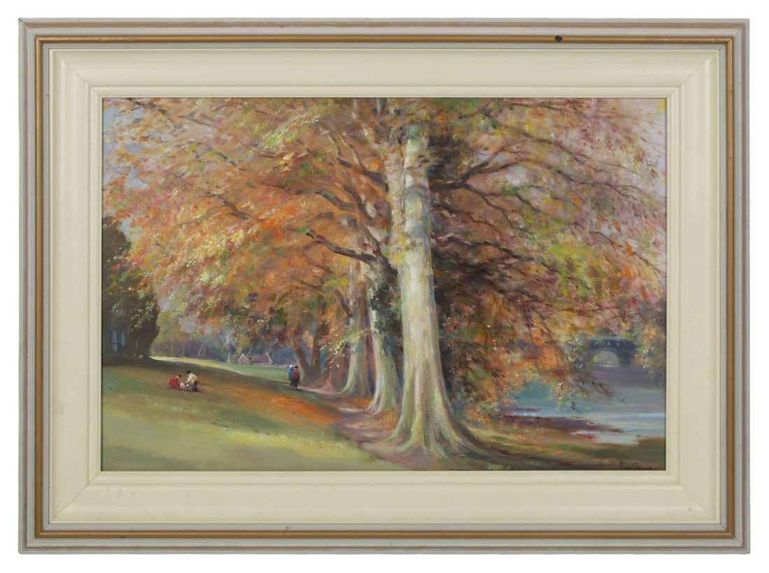 TOM GREANEY (1927 - 2017): Title: Autumn Beeches, CorballyMedium: Oil on BoardSignature: Signed Lower Right and Inscribed VersoProvenance: Private CollectionFramed PICTURES AND PRINTS Wednesday 10th June 2026 14:10:50