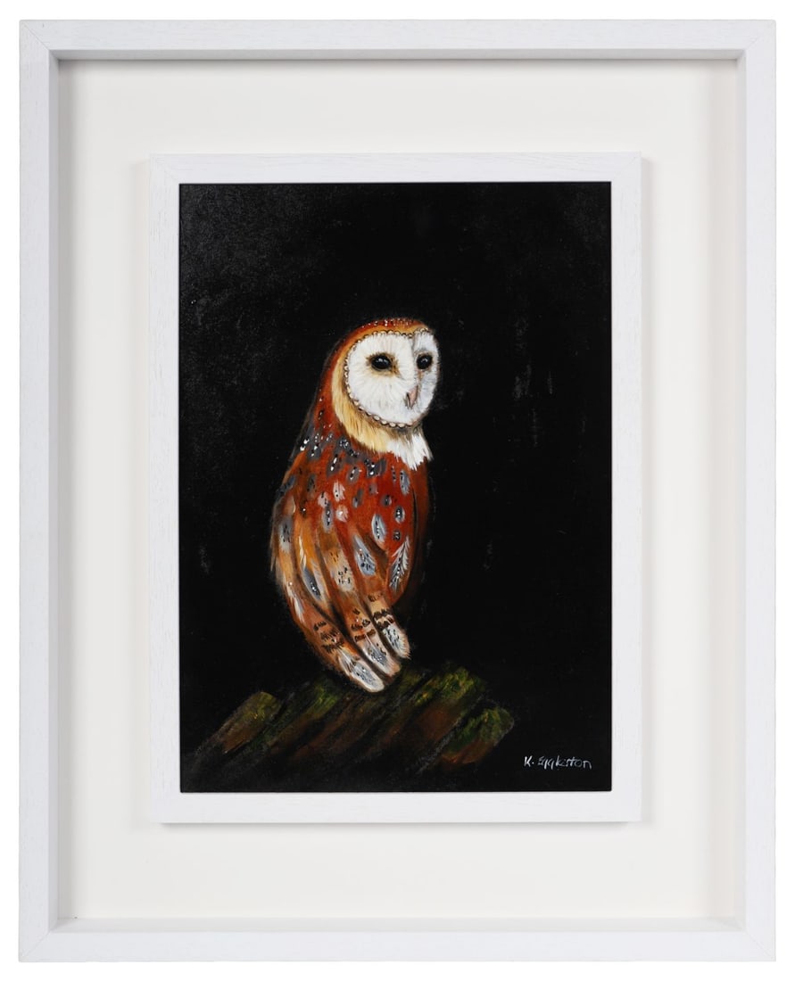 KATE EGGLESTON (CONTEMPORARY): Title: Wise Olde OwlMedium: Oil on BoardSignature: Signed Lower RightProvenance: Private CollectionFramed PICTURES AND PRINTS Wednesday 10th June 2026 14:25:50