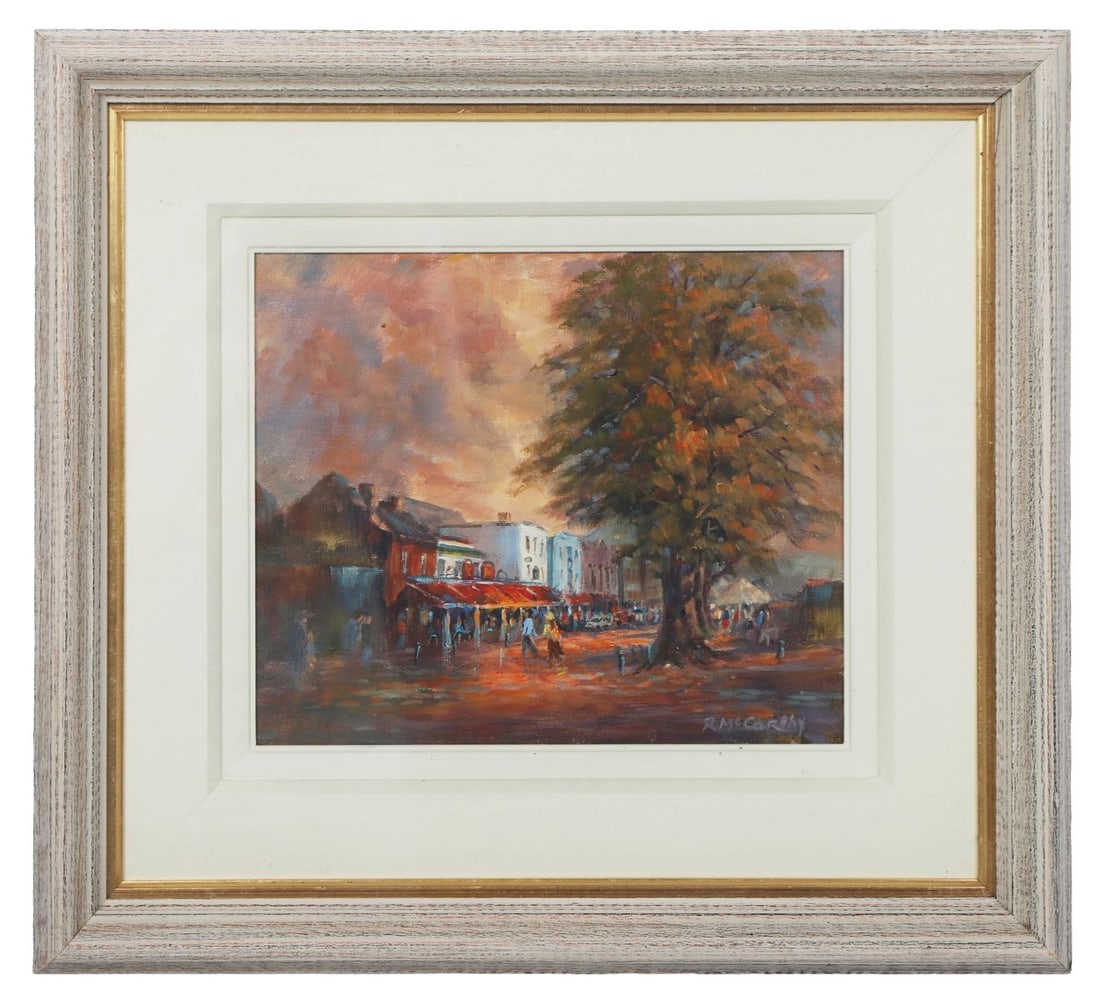 ROGER MCCARTHY (20TH/21ST CENTURY): Title: George's QuayMedium: Oil on BoardSignature: Signed Lower Right and Inscribed VersoProvenance: Private CollectionFramed PICTURES AND PRINTS Wednesday 10th June 2026 14:30:50