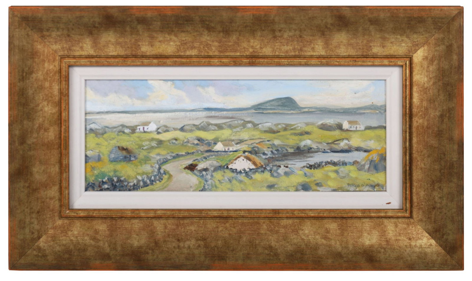 FERGUS O'RYAN RHA (1911 - 1989): Title: Ballyconneely, Connemara (1987)Medium: Oil on BoardSignature: Signed Lower Right and Inscribed VersoProvenance: Private CollectionFramed PICTURES AND PRINTS Wednesday 10th June 2026 14:56:40