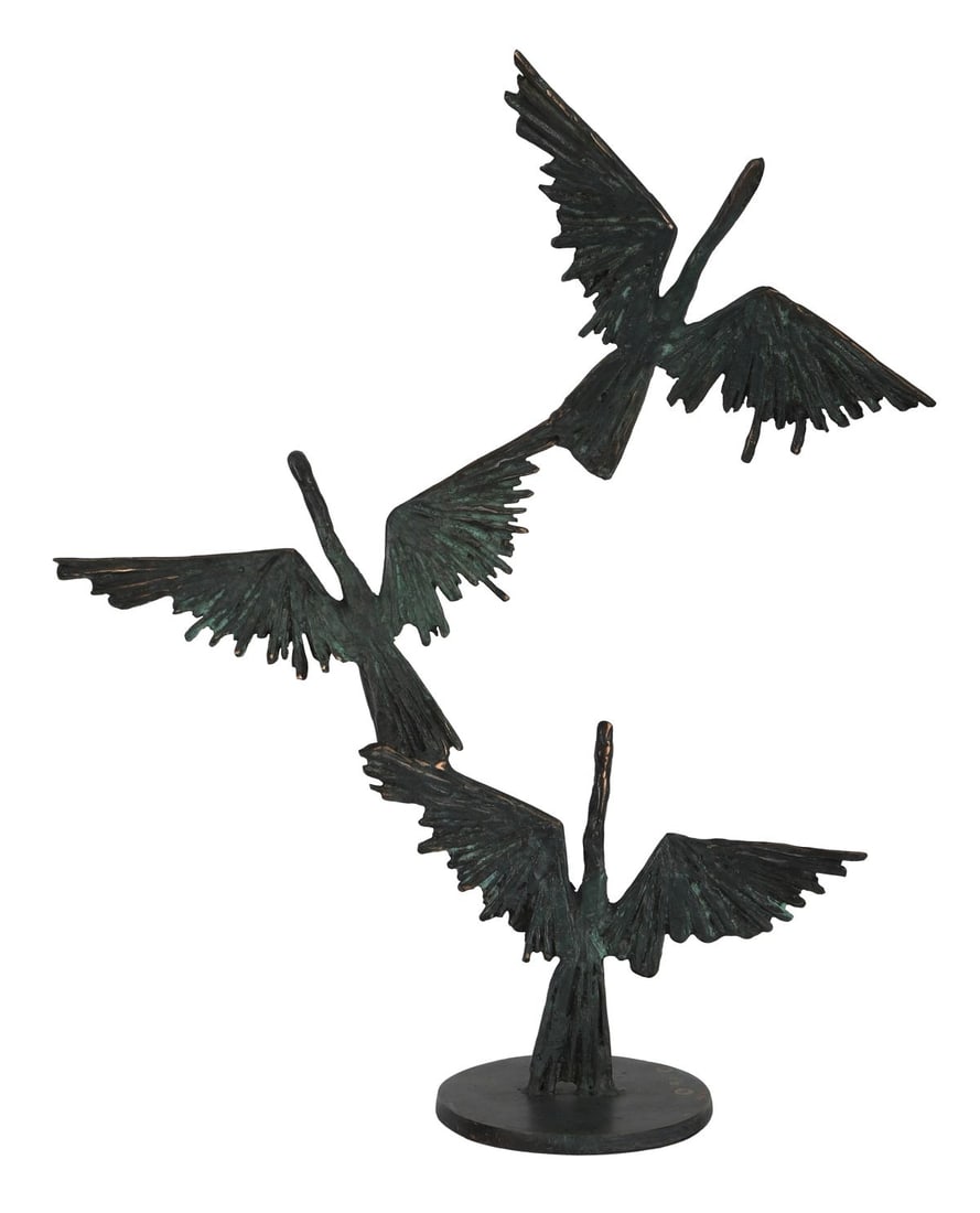 JOHN BEHAN RHA (B. 1938): Title: Flight of BirdsMedium: Unique BronzeSignature: SignedProvenance: Private Collection SCULPTURE Wednesday 10th June 2026 15:25:50