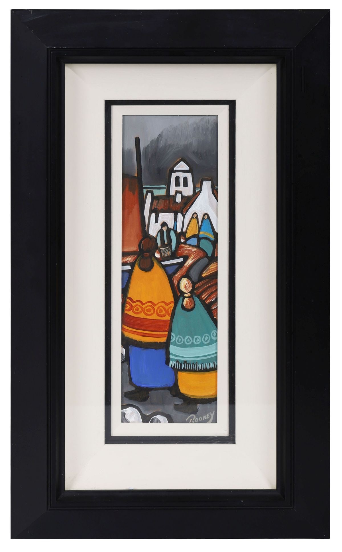 J.P. ROONEY (B. 1947): Title: Sunday StrollMedium: Oil on BoardSignature: Signed Lower RightProvenance: Private CollectionFramed PICTURES AND PRINTS Wednesday 10th June 2026 15:27:30