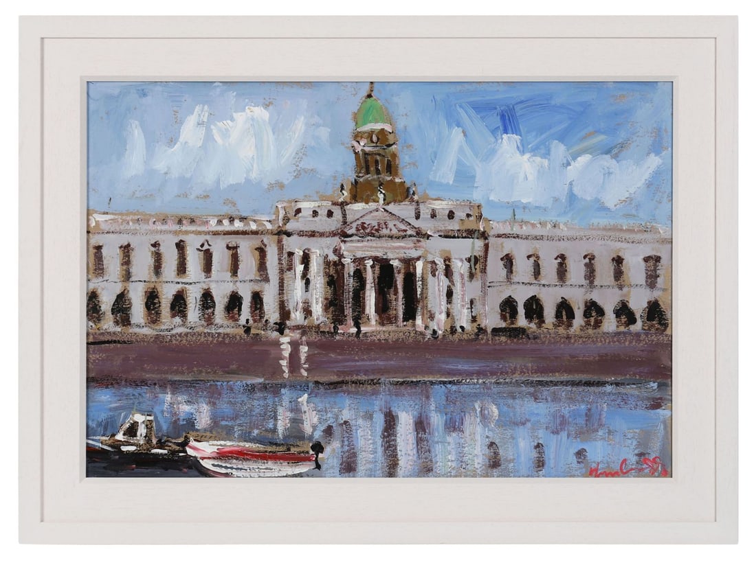 MARIE CARROLL (20TH CENTURY): Title: Customs House, DublinMedium: Oil on BoardSignature: Signed Lower RightProvenance: Private CollectionFramed PICTURES AND PRINTS Wednesday 10th June 2026 15:35:50