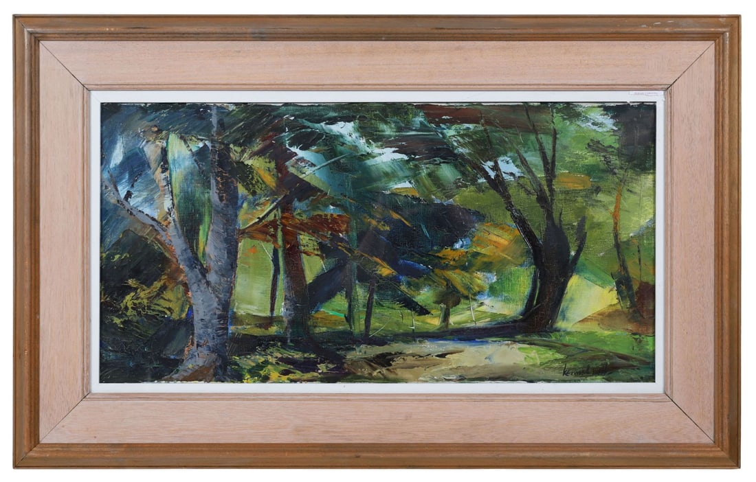 KENNETH WEBB RWA FRSA RUA (B. 1927): Title: Wooded LandscapeMedium: Oil on CanvasSignature: Signed Lower RightProvenance: New Apollo Gallery, Dublin (Label Verso); Private CollectionFramed PICTURES AND PRINTS Wednesday 10th June 2026