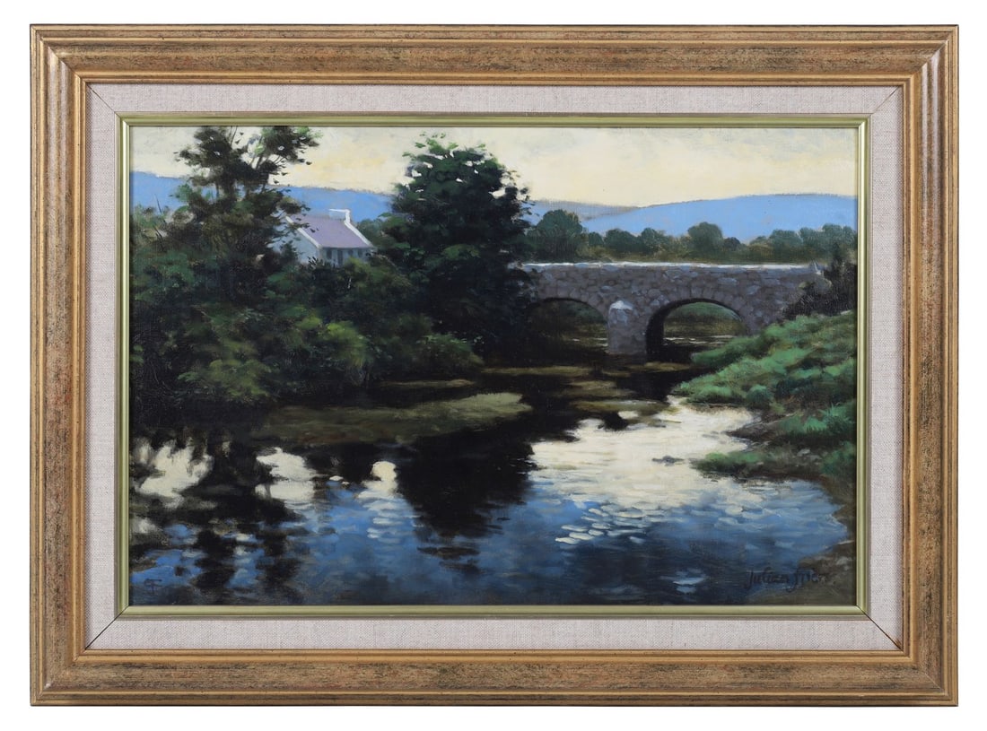 JULIAN FRIERS RUA (B. 1956): Title: Old Stone Bridge, County AntrimMedium: Oil on CanvasSignature: Signed Lower RightProvenance: Private CollectionFramed PICTURES AND PRINTS Wednesday 10th June 2026 15:40:00