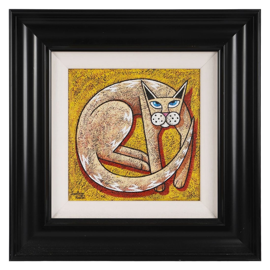 JONATHAN KNUTTEL (B. 1972): Title: Sand CatMedium: Acrylic on CanvasSignature: Signed Lower Right and Titled VersoProvenance: Private CollectionFramed PICTURES AND PRINTS Wednesday 10th June 2026 15:44:10