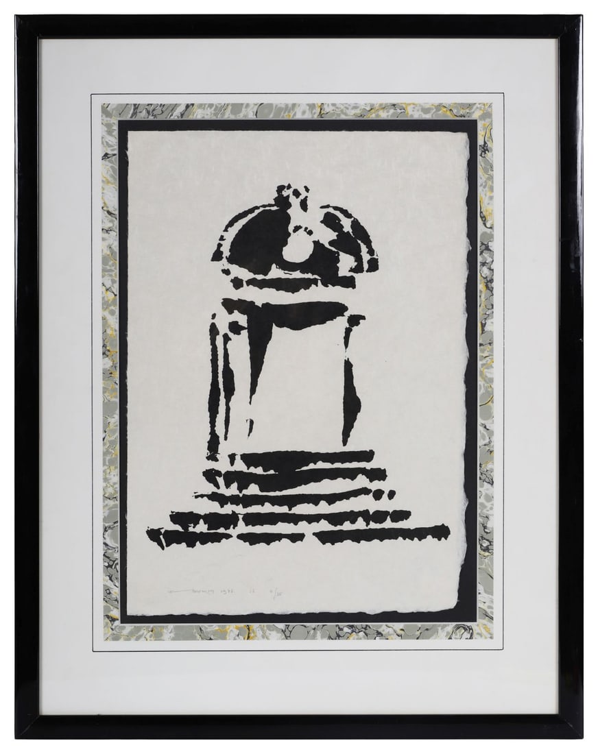LOUIS LE BROCQUY HRHA (1916 - 2012): Title: Dubliners - College of Surgeons (1986)Medium: Limited Edition Lithograph (No. 4/35)Signature: Signed, Dated and Numbered Lower LeftProvenance: Private CollectionFramed PICTURES AND PRINTS Wedne