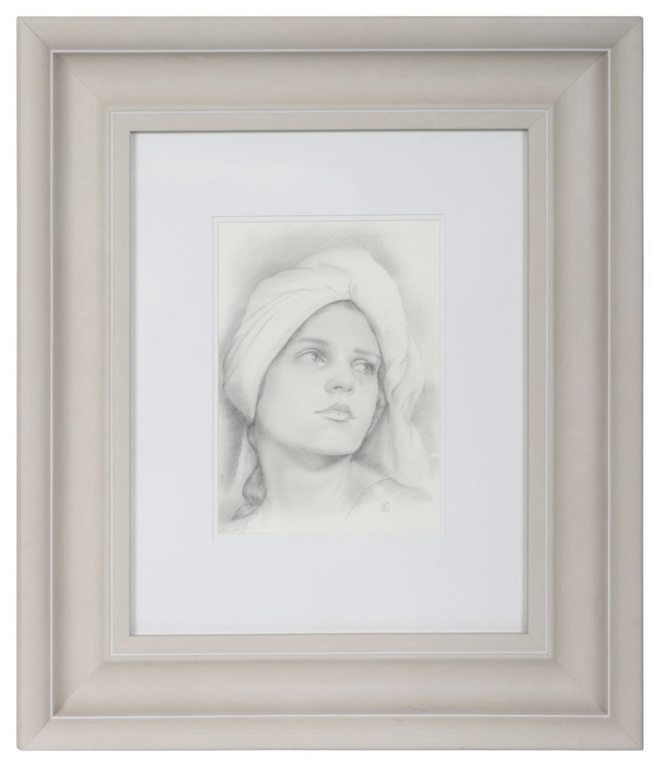 KEN HAMILTON (B. 1956): Title: Portrait of a LadyMedium: Pencil SketchSignature: Signed with Monogram Lower RightProvenance: Private CollectionFramed PICTURES AND PRINTS Wednesday 10th June 2026 15:55:00