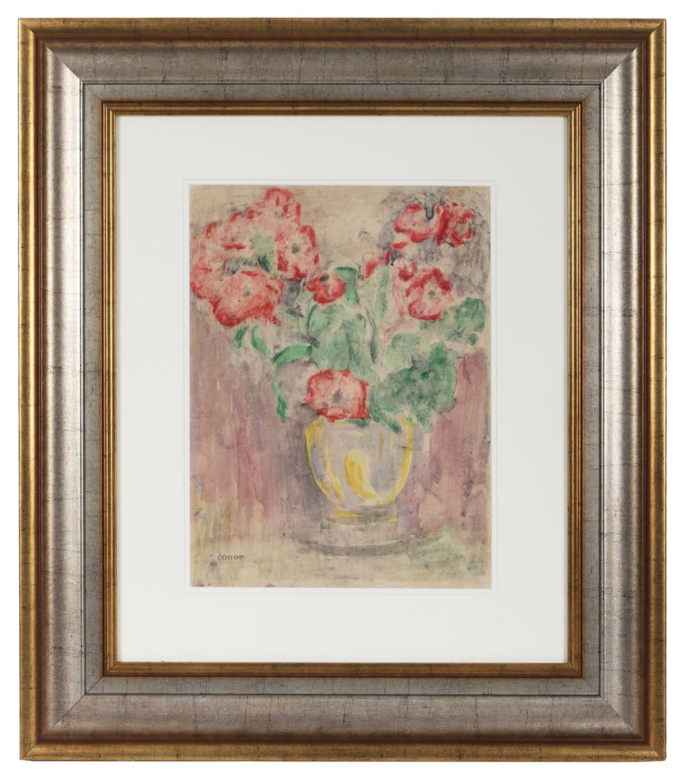 WILLIAM CONOR OBE RHA RUA ROI (1881 - 1968): Title: Still Life of Poppies in a VaseMedium: WatercolourSignature: Signed Lower LeftProvenance: Bonhams, 'The Modern Art Sale', Oxford, 15 July 2015, Lot 260; Private CollectionFramed PICTURES AND