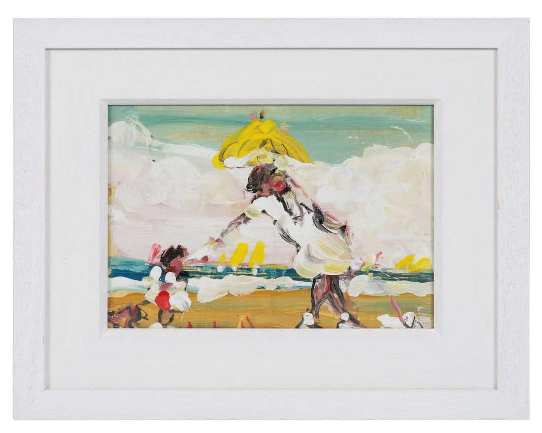 MARIE CARROLL (20TH CENTURY): Title: At the BeachMedium: Oil on BoardSignature: Signed Lower Centre LeftProvenance: Private CollectionFramed PICTURES AND PRINTS Wednesday 10th June 2026 16:04:10