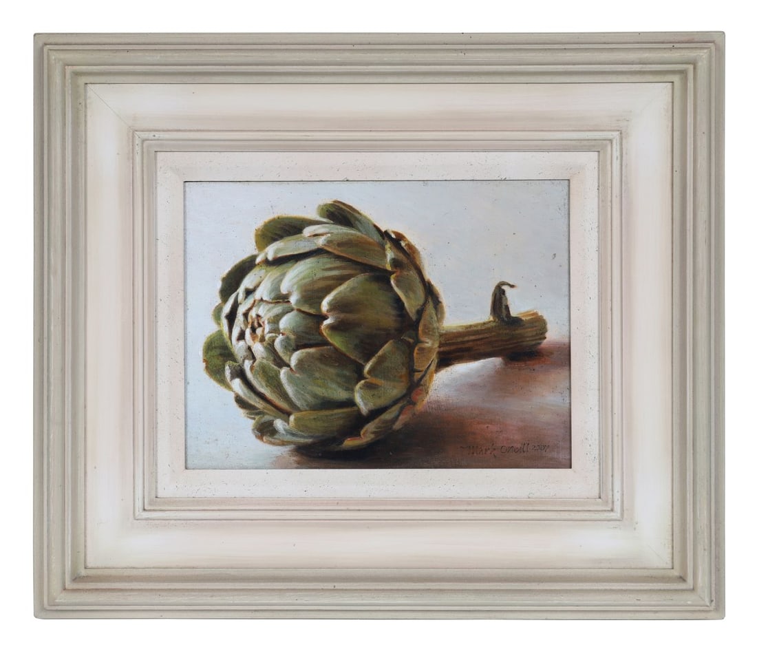 MARK O'NEILL (B. 1963): Title: Artichoke (2007)Medium: Oil on BoardSignature: Signed and Dated Lower RightProvenance: Private collection Framed PICTURES AND PRINTS Wednesday 10th June 2026 16:09:10