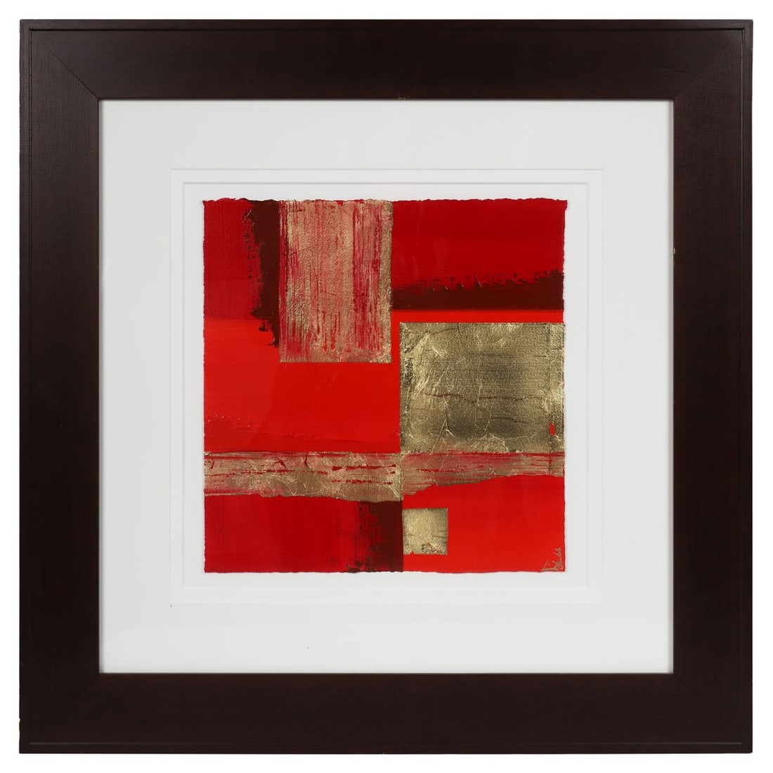 LINDA CHARLES (B. 1969): Title: Abstract CompositionMedium: Mixed MediaSignature: Signed Lower RightProvenance: Private CollectionFramed PICTURES AND PRINTS Wednesday 10th June 2026 16:10:50