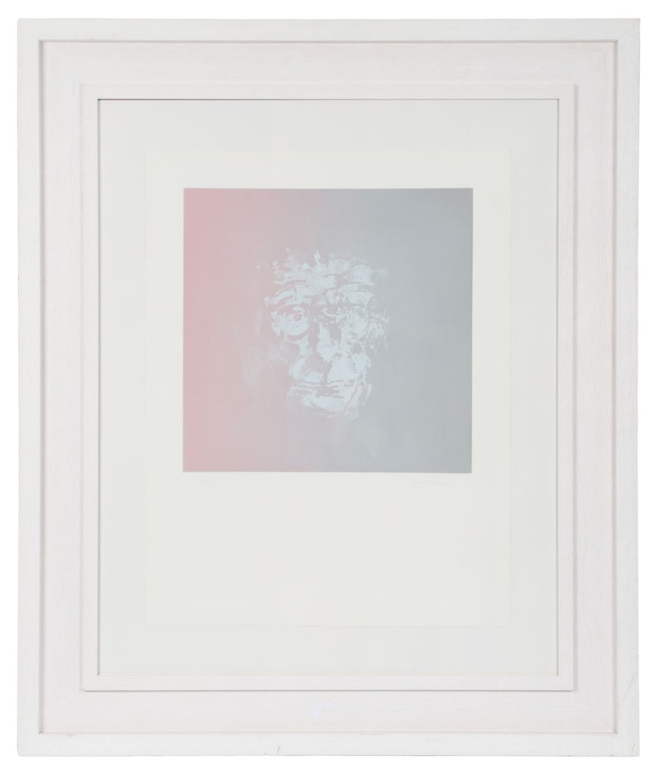 LOUIS LE BROCQUY HRHA (1916 - 2012): Title: Samuel BeckettMedium: Limited Edition Lithograph (No. 88/100)Signature: Signed Lower Right and Numbered Lower LeftProvenance: Private CollectionFramed PICTURES AND PRINTS Wednesday 10th June