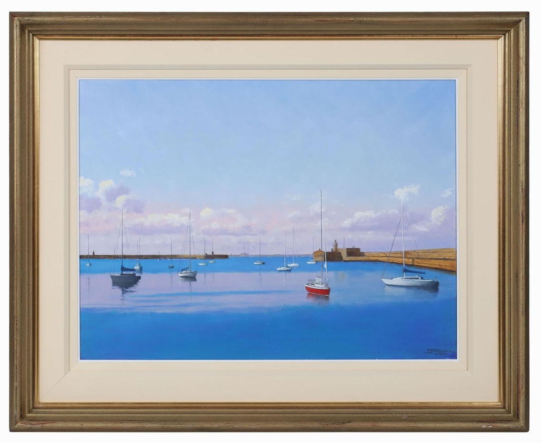 PADRAIG LYNCH (B. 1936): Title: Dun LaoghaireMedium: Oil on CanvasSignature: Signed Lower RightProvenance: Private CollectionFramed PICTURES AND PRINTS Wednesday 10th June 2026 16:21:40