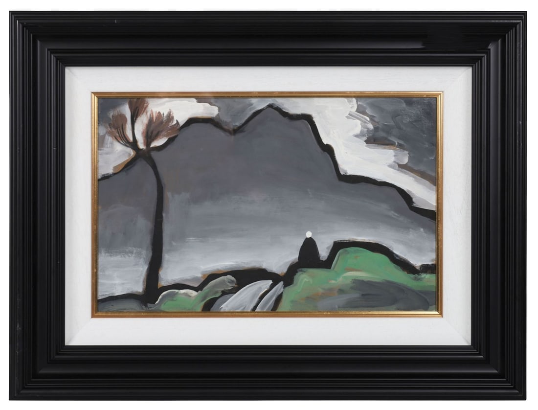 MARKEY ROBINSON (1918 - 1999): Title: Achill SoundMedium: Gouache on BoardSignature: UnsignedProvenance: Oriel Gallery, Dublin; Private CollectionFramed PICTURES AND PRINTS Wednesday 10th June 2026 16:22:30