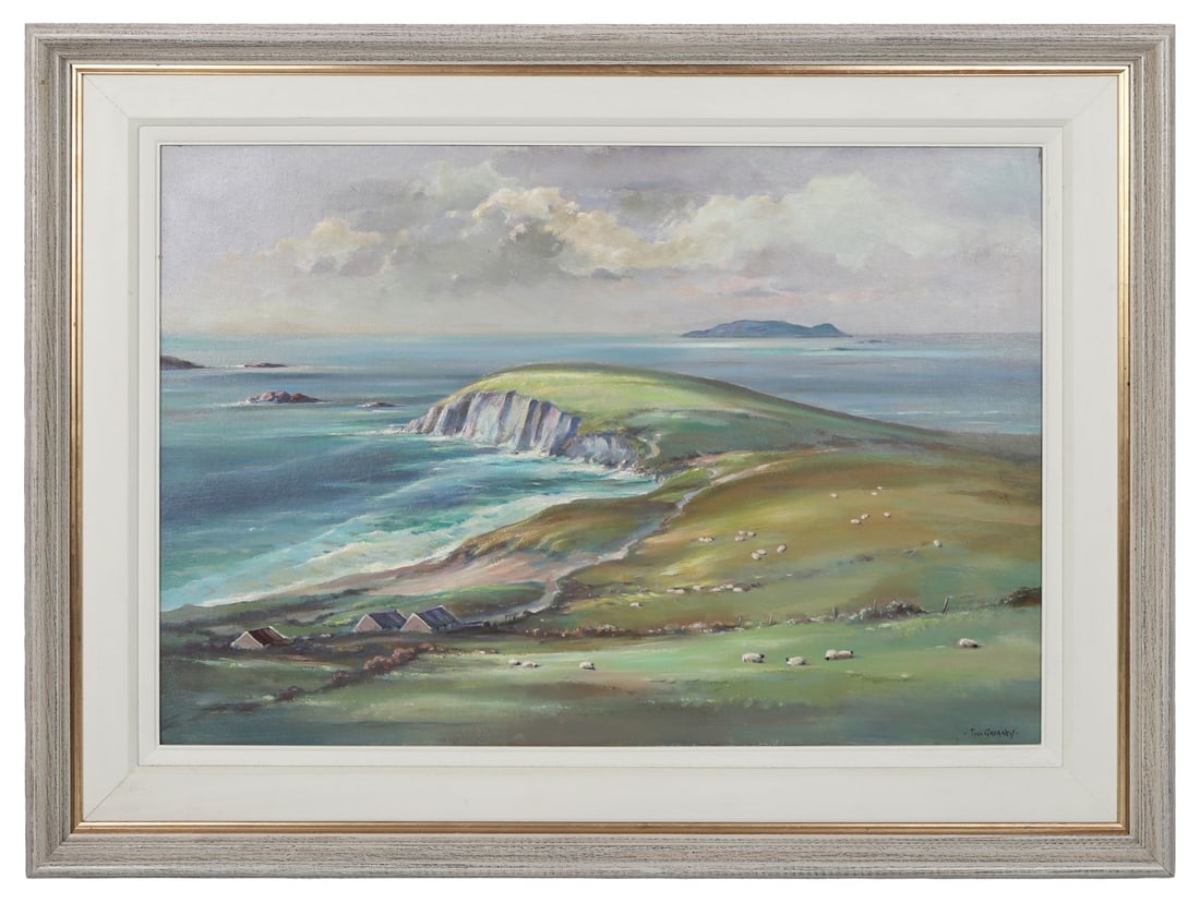 TOM GREANEY (1927 - 2017): Title: The BlasketsMedium: Oil on BoardSignature: Signed Lower RightProvenance: Private CollectionFramed PICTURES AND PRINTS Wednesday 10th June 2026 16:26:40