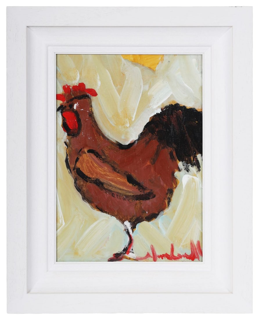 MARIE CARROLL (20TH CENTURY): Title: CockerelMedium: Oil on BoardSignature: Signed Lower RightProvenance: Private CollectionFramed PICTURES AND PRINTS Wednesday 10th June 2026 16:28:20