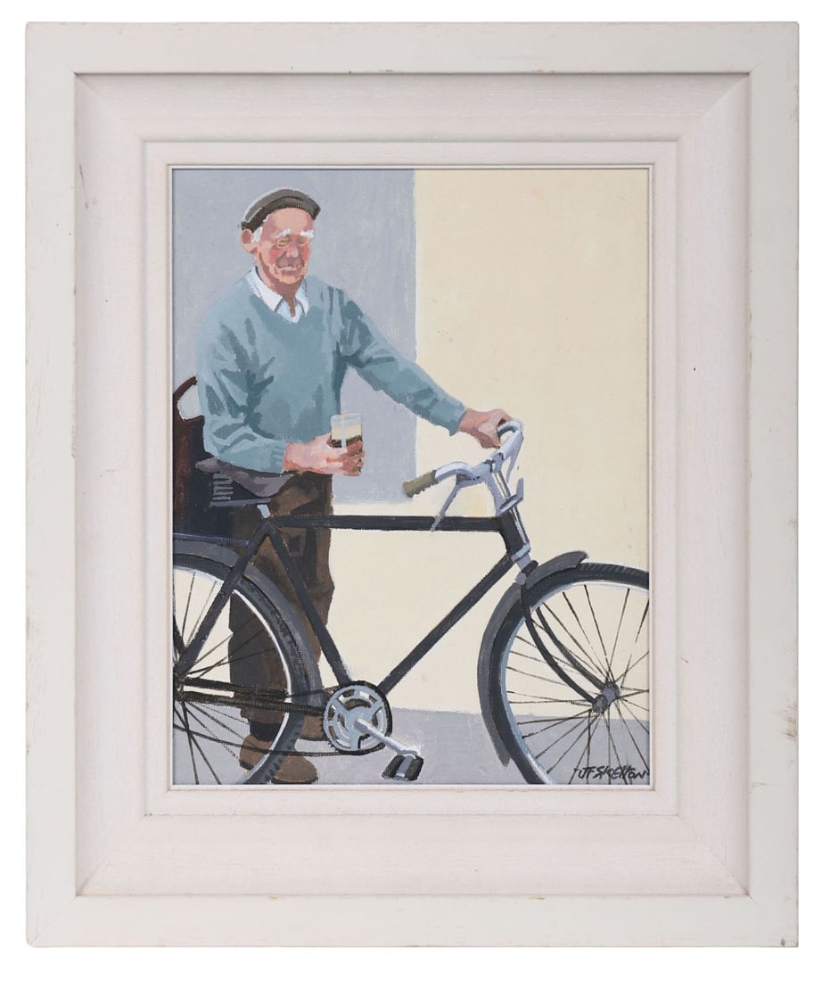 JOHN FRANCIS SKELTON (B. 1954): Title: One for the RoadMedium: Oil on BoardSignature: Signed Lower Right and Inscribed VersoProvenance: Private CollectionFramed PICTURES AND PRINTS Wednesday 10th June 2026 16:33:20