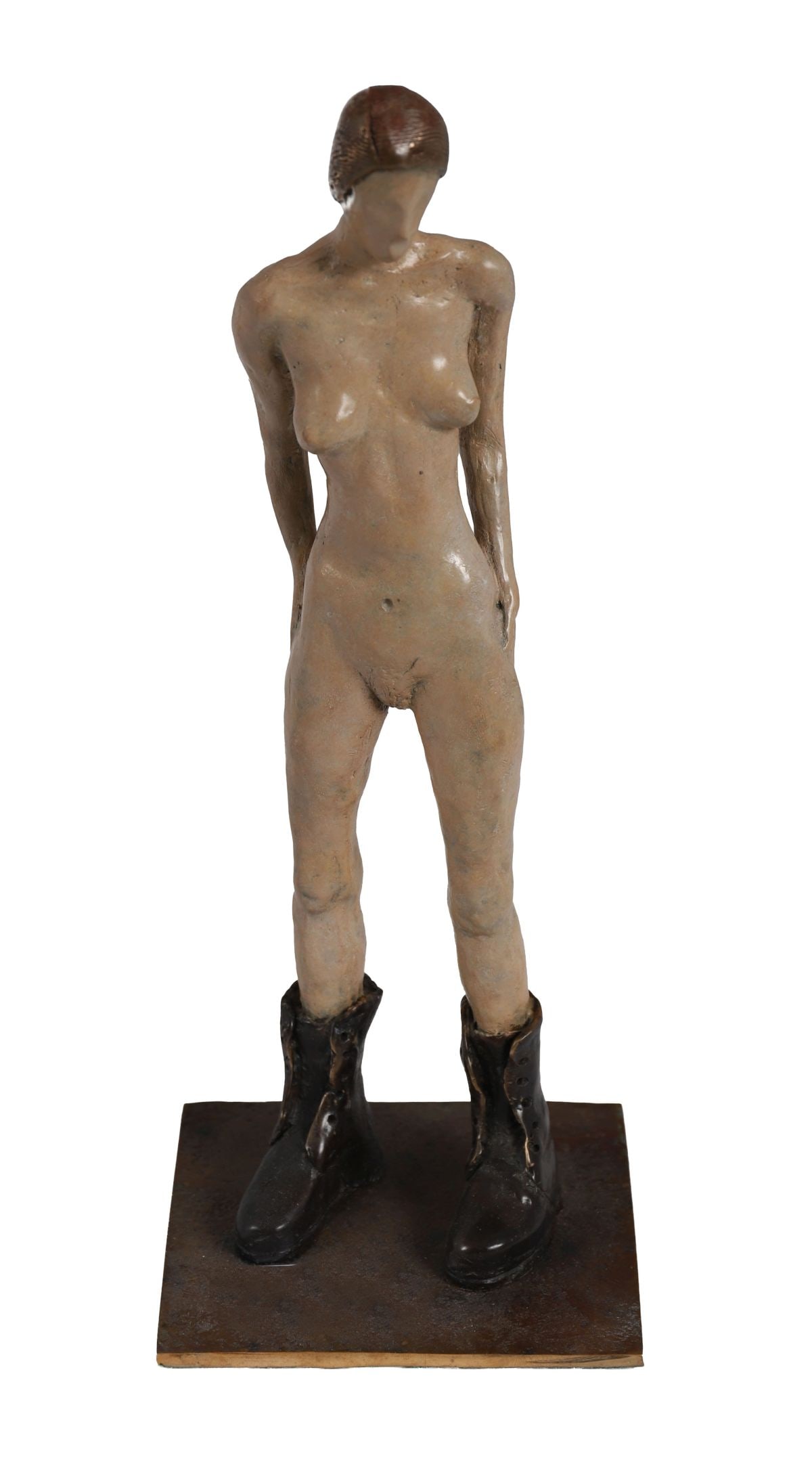JOSEPH SLOAN (B. 1940): Title: Nude in Doc Martens (2024)Medium: Limited Edition Bronze (No. 7/8)Signature: Stamped with Foundry Stamp and DatedProvenance: Private CollectionNote: With Foundry Certificate SCULPTURE
