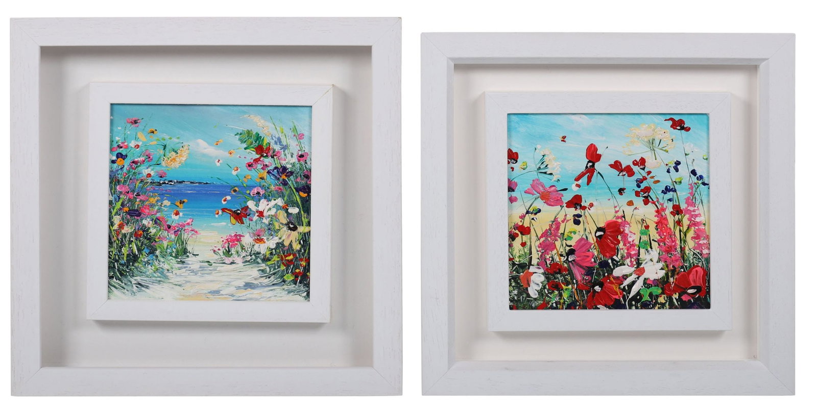 EVELINA VINE (CONTEMPORARY): Title: Summer Meadow (Pair)Medium: Acrylic on BoardSignature: Uinscribed VersoProvenance: Private CollectionFramed PICTURES AND PRINTS Wednesday 10th June 2026 16:50:50