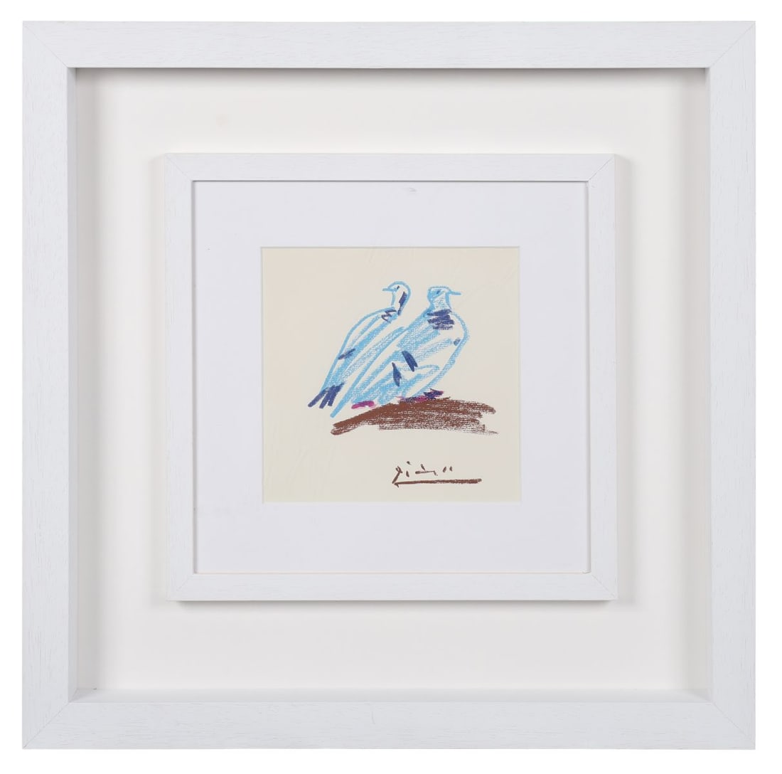 PABLO PICASSO (SPANISH, 1881 - 1973): Title: Two BirdsMedium: Lithograph on Handmade PaperSignature: Signed Lower RightProvenance: Private CollectionFramed PICTURES AND PRINTS Wednesday 10th June 2026 16:52:30