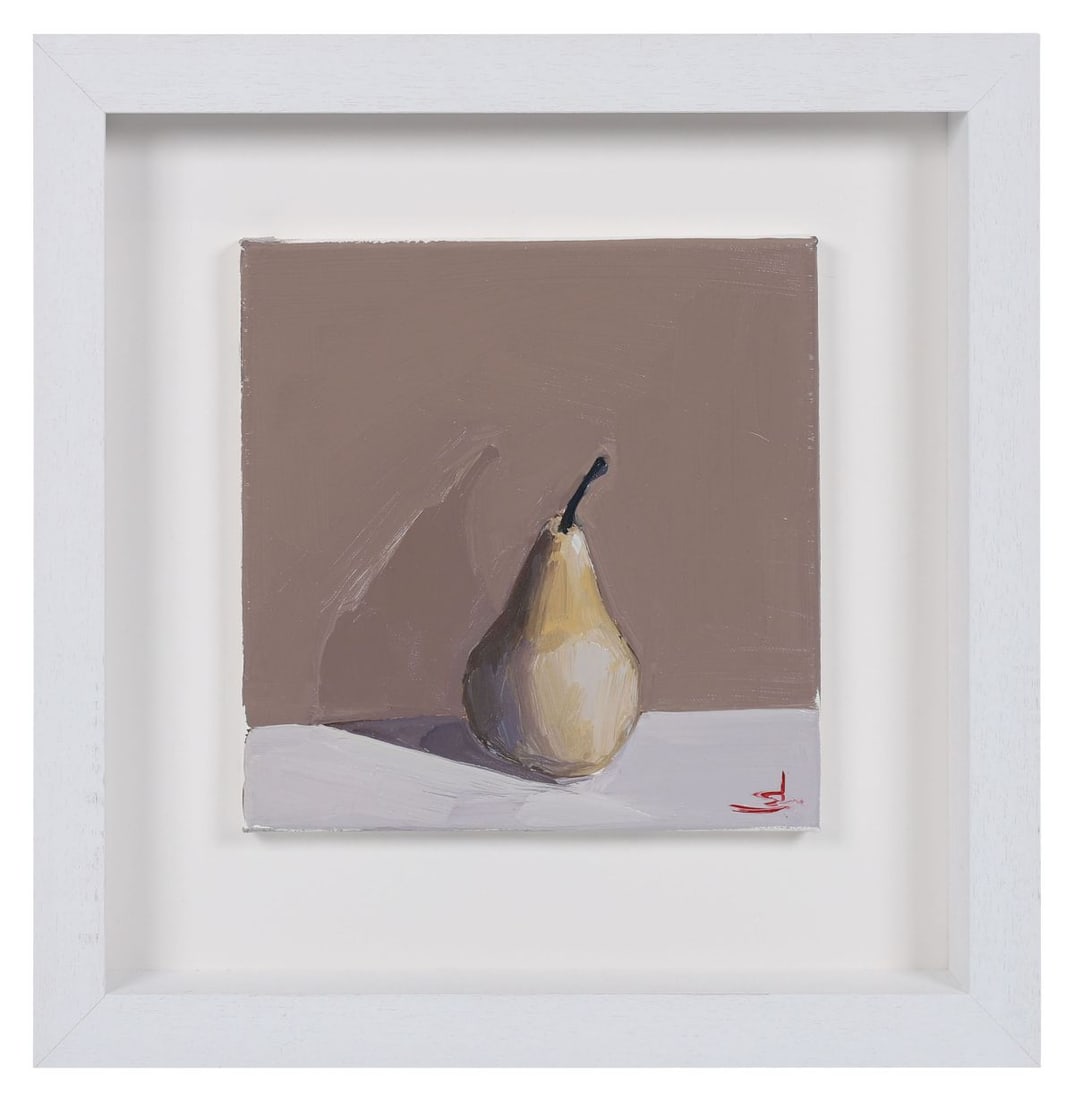 VIVEK MANDALIA (CONTEMPORARY): Title: Pear StudyMedium: Acrylic on BoardSignature: Signed Lower RightProvenance: Private CollectionFramed PICTURES AND PRINTS Wednesday 10th June 2026 17:10:50