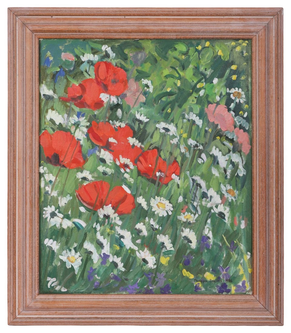 PHILIPPA BAYLISS (NEE GARNER) (1940 - 2025): Title: Flowers (1988)Medium: Oil on CanvasSignature: Signed and Dated Lower RightProvenance: Acquired directly from the artist by the Present OwnerFramed PICTURES AND PRINTS Wednesday 10th June 2026