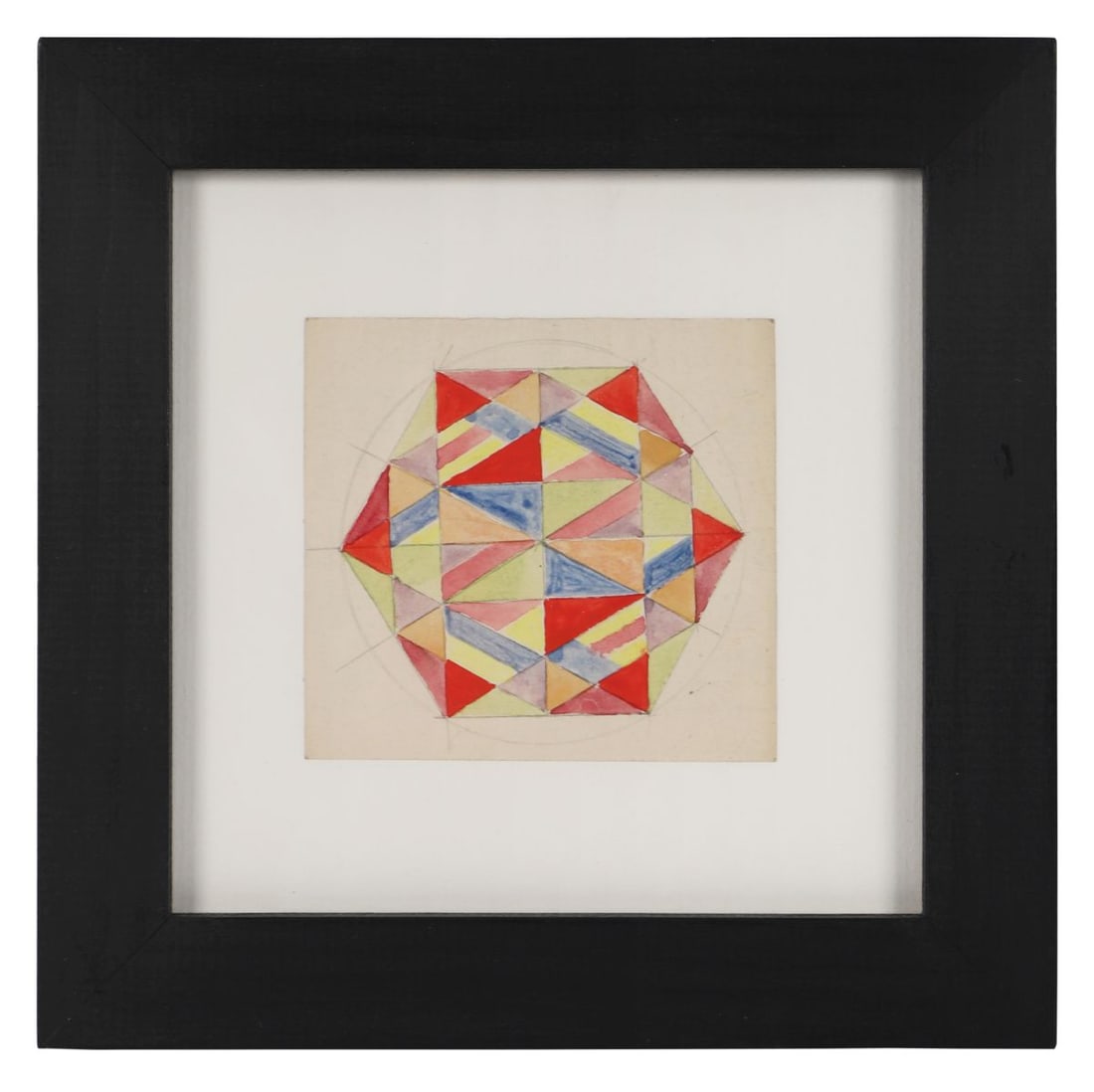 HARRY KERNOFF RHA (1900 - 1974): Title: Abstract Hexagonal FormMedium: WatercolourSignature: UnsignedProvenance: Acquired directly from the artist by Jack Segal (A Friend and Patron of the artist), thence by descent; Whyte's,