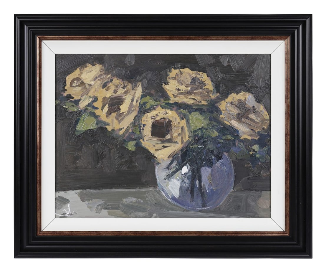 VIVEK MANDALIA (CONTEMPORARY): Title: Still Life of FlowersMedium: Oil on CanvasSignature: Signed Lower Left and Inscribed VersoProvenance: Private CollectionFramed PICTURES AND PRINTS Wednesday 10th June 2026 17:21:40