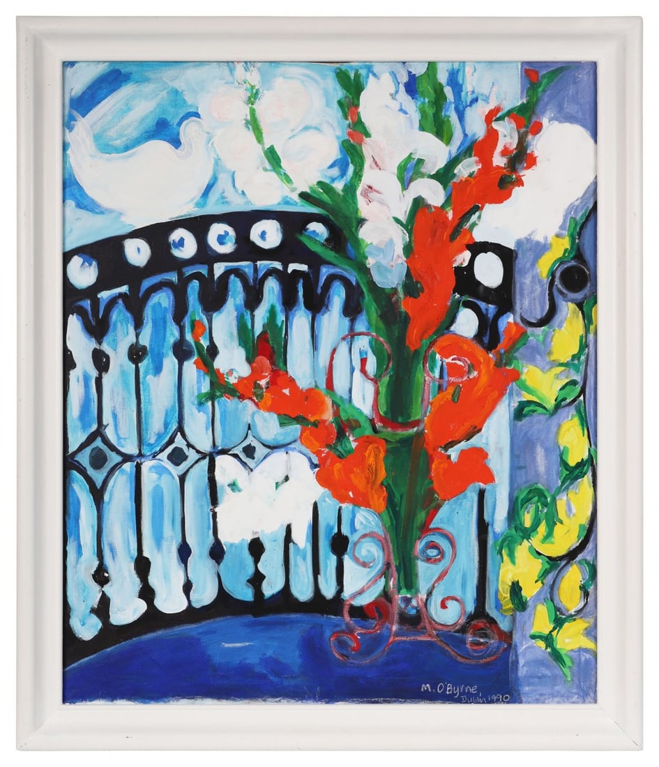 MAEVE O'BYRNE (20TH/21ST CENTURY): Title: Mountjoy Square (1970)Medium: Oil on CanvasSignature: Signed and Dated Lower Right; Inscribed VersoProvenance: Private CollectionFramed PICTURES AND PRINTS Wednesday 10th June 2026 17:24:10