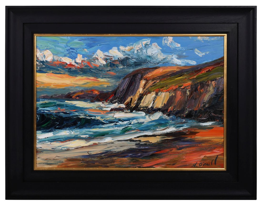 HONORA O'NEILL (CONTEMPORARY): Title: Golden AwakeningMedium: Oil on CanvasSignature: Signed Lower RightProvenance: The Artist's Studio, The Dillon Gallery, Dingle, Co. KerryFramed PICTURES AND PRINTS Wednesday 10th June 2026 17:26