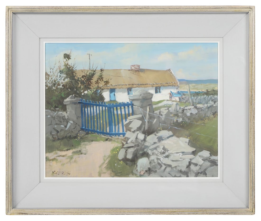 CECIL MAGUIRE RHA RUA (1930 - 2020): Title: Blue Gate, Ballyconneely (1988)Medium: Oil on BoardSignature: Signed and Dated Lower LeftProvenance: Private CollectionFramed PICTURES AND PRINTS Wednesday 10th June 2026 17:47:30