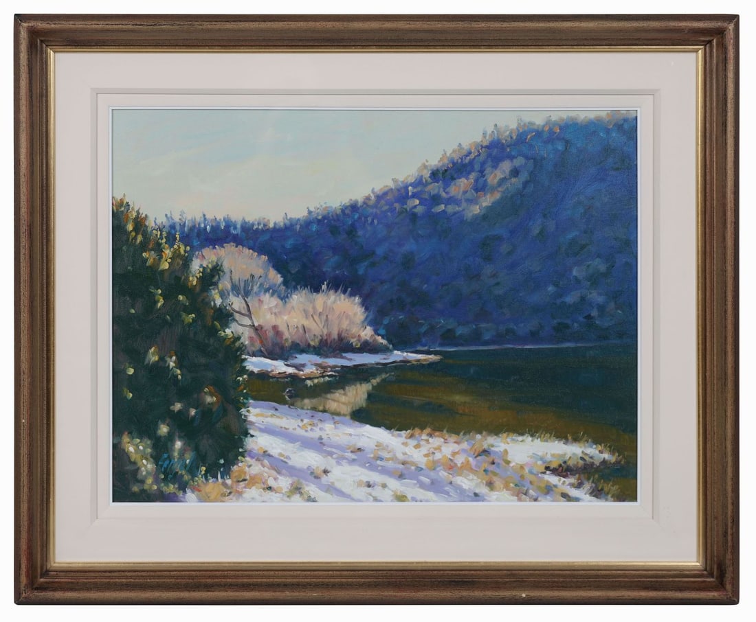 FERGAL FLANAGAN (B. 1948): Title: Winter Light, GlendaloughMedium: Oil on Canvas BoardSignature: Signed Lower LeftProvenance: Combridge Fine Arts, Dublin (Label Verso); Private CollectionFramed PICTURES AND PRINTS Wednesday