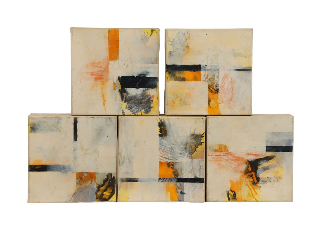 RALPH GELBERT (GERMAN, B. 1969): Title: Meditation (Set of Five)Medium: Acrylic on CanvasSignature: UnsignedProvenance: Private CollectionFramed PICTURES AND PRINTS Wednesday 10th June 2026 17:56:40