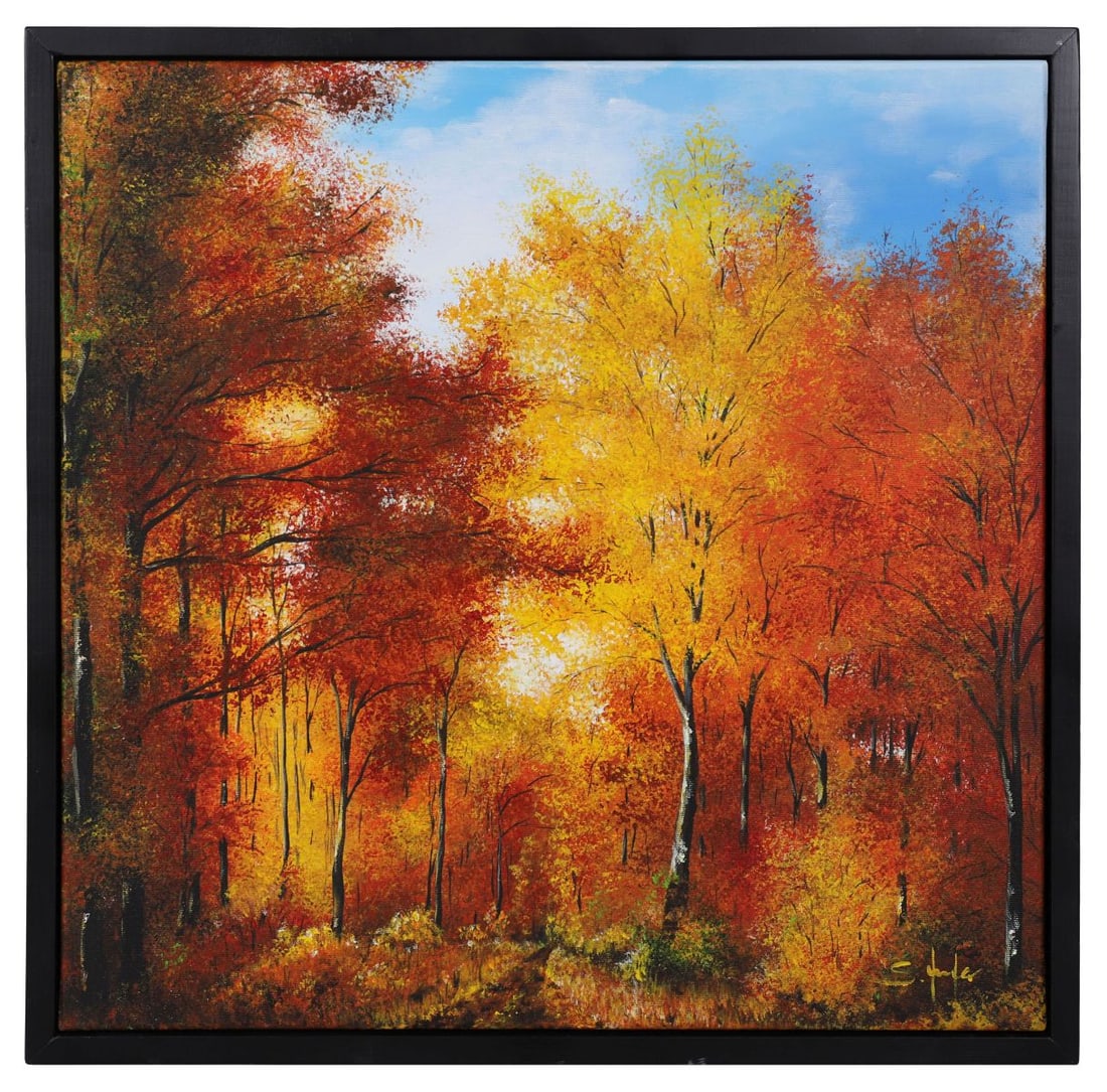 SIMONE PUORGER (B. 1972): Title: Above AllMedium: Acrylic on CanvasSignature: Signed Lower Right and Titled VersoProvenance: Private CollectionFramed PICTURES AND PRINTS Wednesday 10th June 2026 18:03:20