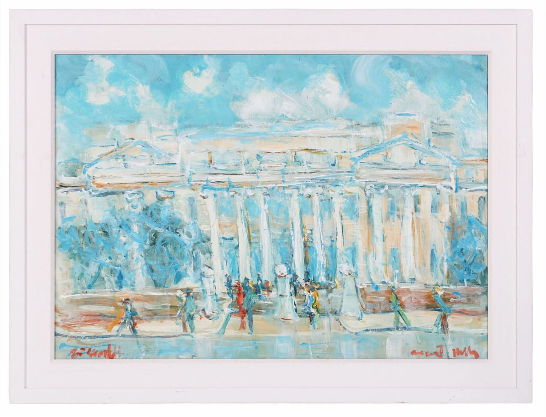 MARIE CARROLL (20TH CENTURY): Title: College Green, DublinMedium: Oil on BoardSignature: Signed Lower RightProvenance: Private CollectionFramed PICTURES AND PRINTS Wednesday 10th June 2026 18:05:00