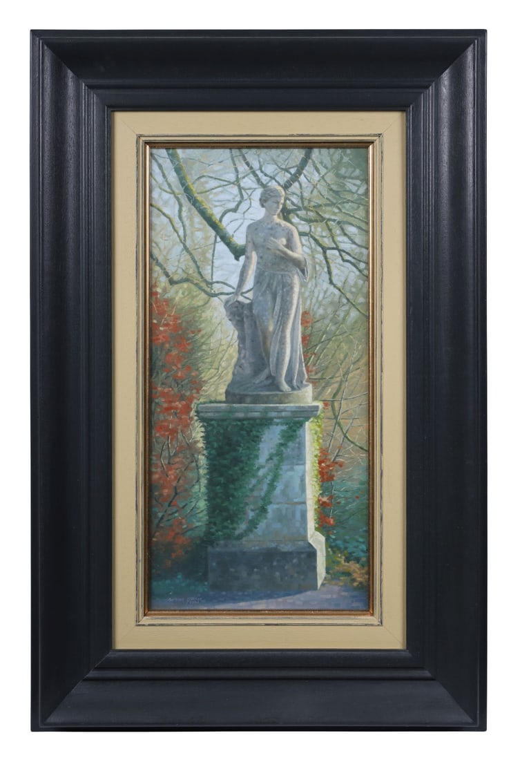 GEMMA GUIHAN (20TH/21ST CENTURY): Title: Ceres, Goddess of Emo Court (2000)Medium: Oil on BoardSignature: Signed and Dated Lower LeftProvenance: The Artist's Studio (Label Verso); Private CollectionFramed PICTURES AND PRINTS