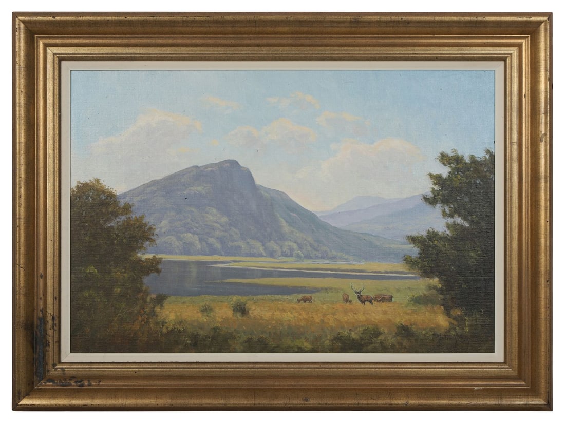 MICHAEL MCCARTHY (B. 1940): Title: The Eagles Nest, Killarney Lakes, Co. Kerry (2005)Medium: Oil on BoardSignature: Signed Lower Right and Inscribed VersoProvenance: Private CollectionFramed PICTURES AND PRINTS Wednesday 10th