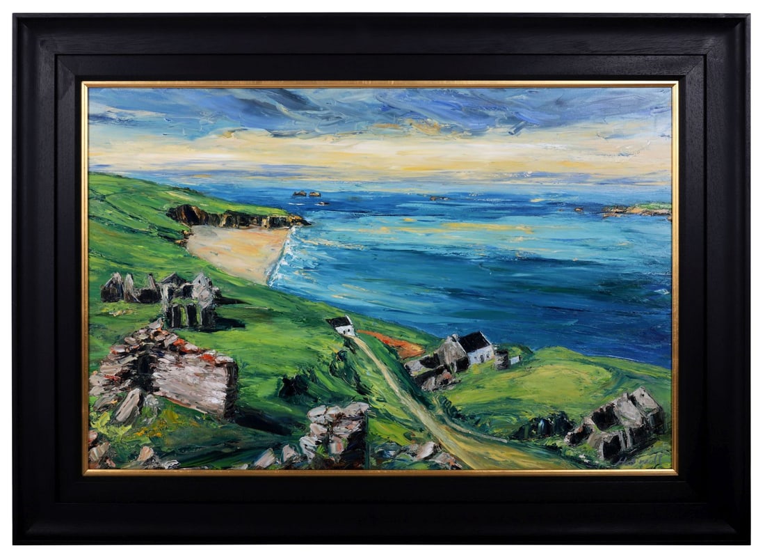 HONORA O'NEILL (CONTEMPORARY): Title: An Blascaod Mor (The Great Blasket)Medium: Oil on CanvasSignature: Signed Lower RightProvenance: The Artist's Studio, The Dillon Gallery, Dingle, Co. KerryFramedAn artist who continues to impre