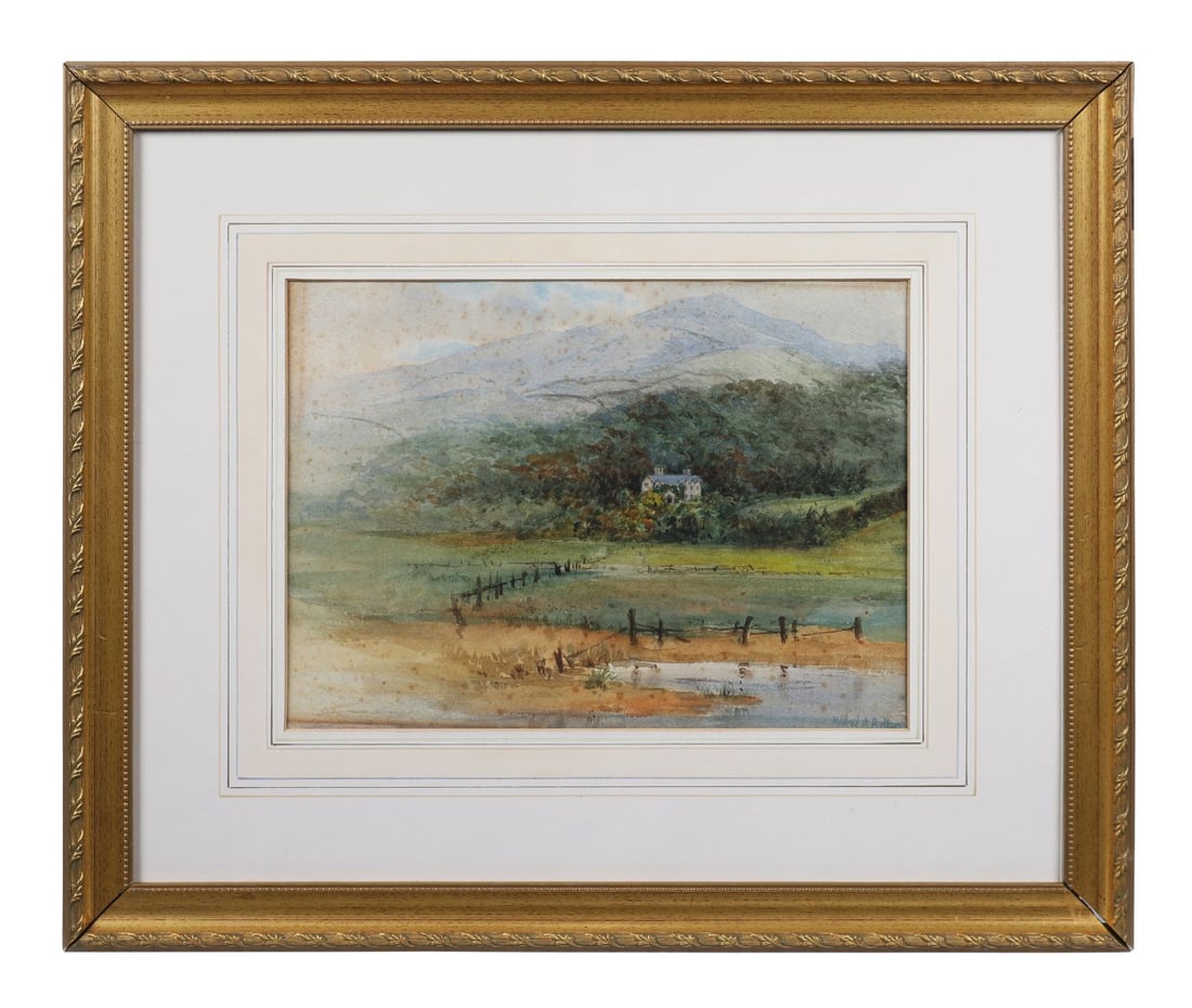 MILDRED ANNE BUTLER RA RWS (1858 - 1941): Title: A View of Kilmurry House from the LakeMedium: WatercolourSignature: Signed Lower RightProvenance: Private CollectionFramed: PICTURES AND PRINTS Wednesday 10th June 2026 18:43:20