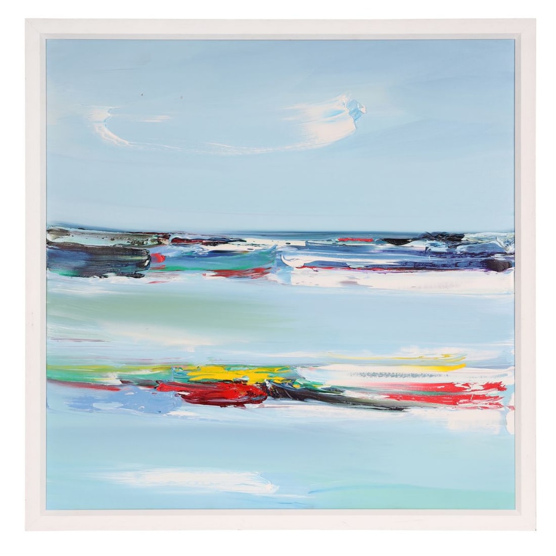 MAJELLA O'NEILL COLLINS (B. 1964): Title: Off Shower Sherkin (2025)Medium: Oil on CanvasSignature: Signed and Inscribed VersoProvenance: Private CollectionFramed PICTURES AND PRINTS Wednesday 10th June 2026 18:47:30