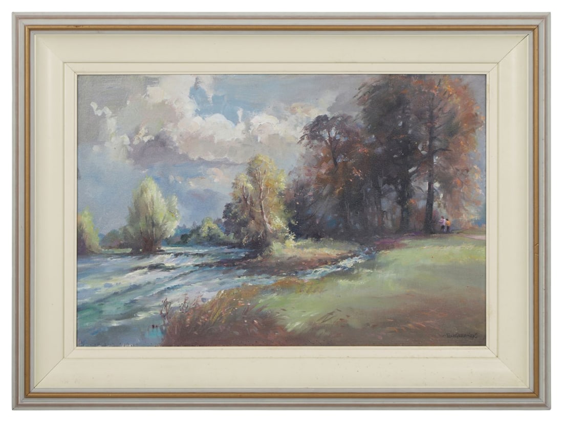 TOM GREANEY (1927 - 2017): Title: Plassey TreesMedium: Oil on BoardSignature: Signed Lower Right and Inscribed on Label VersoProvenance: Private Collection Framed PICTURES AND PRINTS Wednesday 10th June 2026 18:51:40