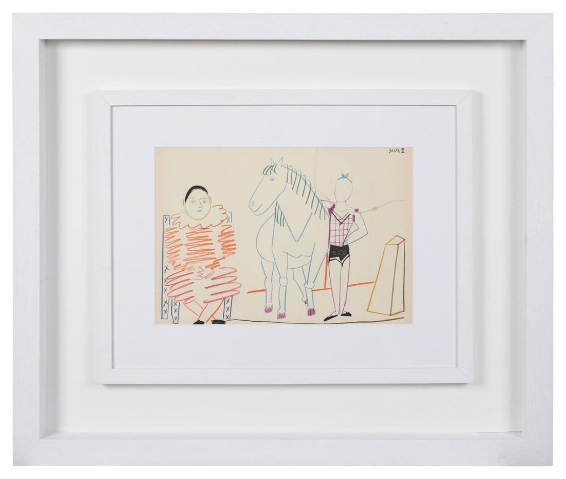 PABLO PICASSO (SPANISH, 1881 - 1973): Title: Comedic (1954)Medium: Lithograph on Handmade PaperSignature: Unsigned; Dated Upper RightProvenance: Private CollectionFramed PICTURES AND PRINTS Wednesday 10th June 2026 18:59:10