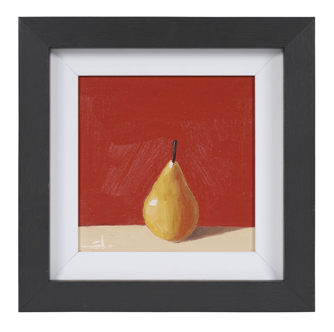 VIVEK MANDALIA (CONTEMPORARY): Title: Still Life of Pear (2025)Medium: Oil on BoardSignature: Signed and Dated Lower Left; Inscribed VersoProvenance: Private CollectionFramed PICTURES AND PRINTS Wednesday 10th June 2026 19:00:50