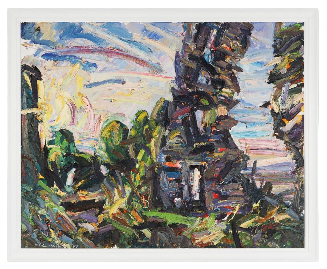 BRIAN MACMAHON (B. 1955): Title: Carrigogunnell Castle (2009)Medium: Oil on CanvasSignature: Signed and Dated Lower Left; Inscribed VersoProvenance: The Collection of Tommy Smith, Grogan's Pub, Dublin; Private