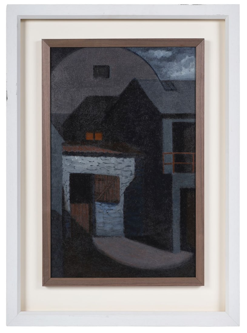 PATRIC COOGAN (1935 - 2025): Title: Moonlight at the FarmhouseMedium: Oil on BoardSignature: Signed and Titled VersoProvenance: Private CollectionFramed PICTURES AND PRINTS Wednesday 10th June 2026 19:20:00
