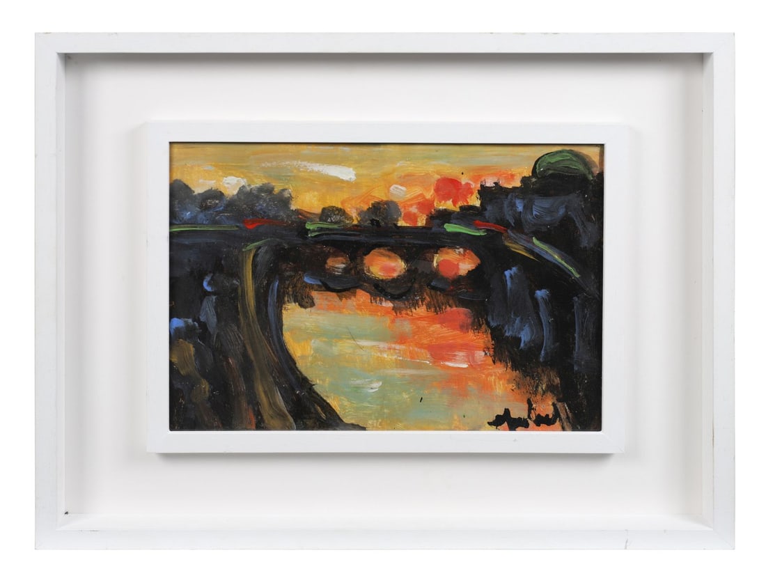 MARIE CARROLL (20TH CENTURY): Title: The Ha'penny BridgeMedium: Oil on CardSignature: Signed Lower RightProvenance: Private CollectionFramed PICTURES AND PRINTS Wednesday 10th June 2026 19:22:30