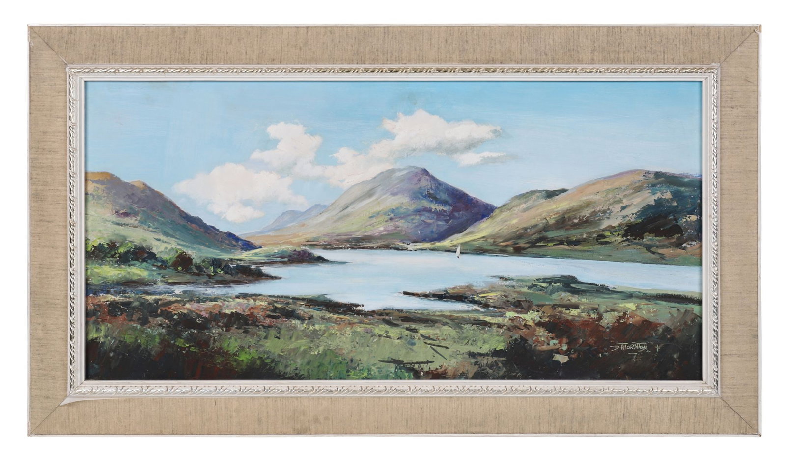 DENIS THORNTON (1937 - 1999): Title: Upper Lake, Killarney (1970)Medium: Oil on BoardSignature: Signed Lower Right and Inscribed VersoProvenance: Private CollectionFramed PICTURES AND PRINTS Wednesday 10th June 2026 19:25:00